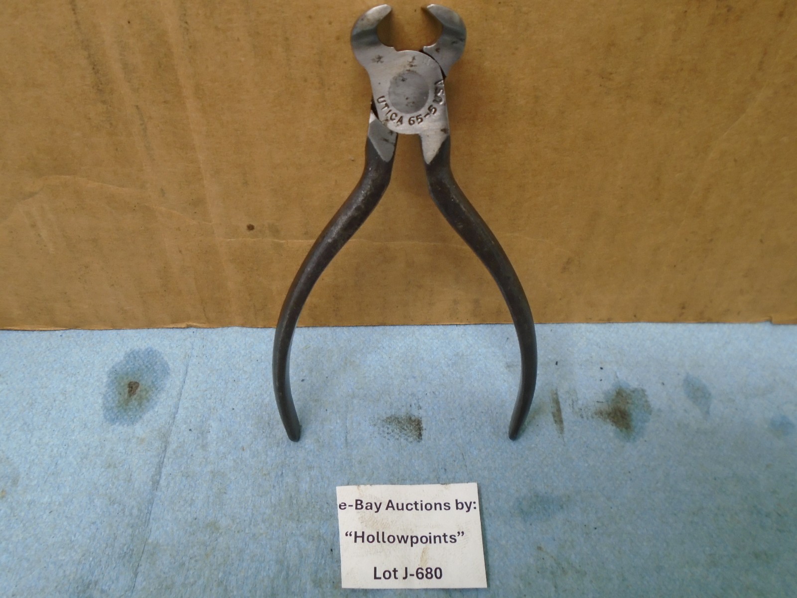 Utica Vintage no. 65-5 End Nipper Cutter Pliers 5″ Size J680