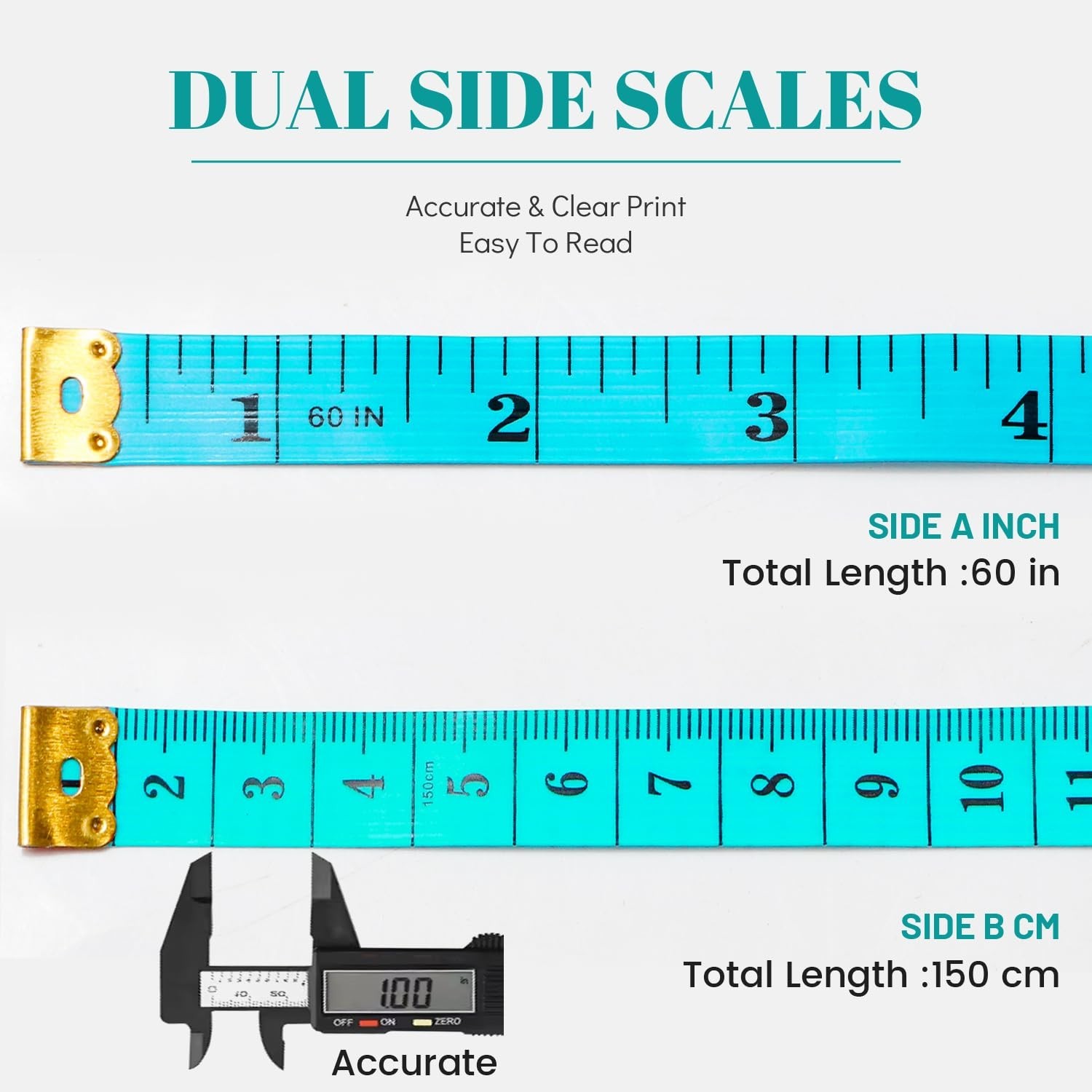 Tape Measure, Fabric Body Measuring Tape Soft Seamstress Cloth Tape Measure D…