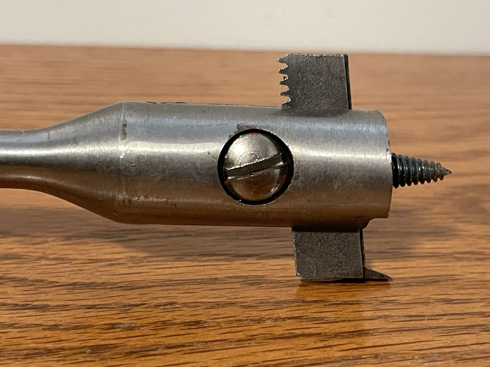 Vintage Irwin No. 22 Micro-Dial Expansive Wood Bit Bores 7/8″ – 3″ Drill Bit
