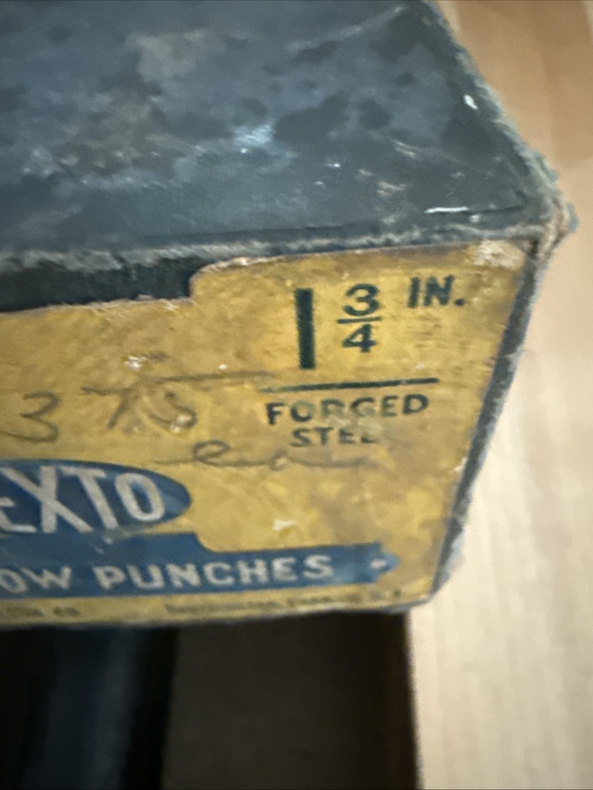 Vintage Pexto Heavy Duty Hollow Punch 1-3/4” Orig Hardware Store Box 🇺🇸 NOS