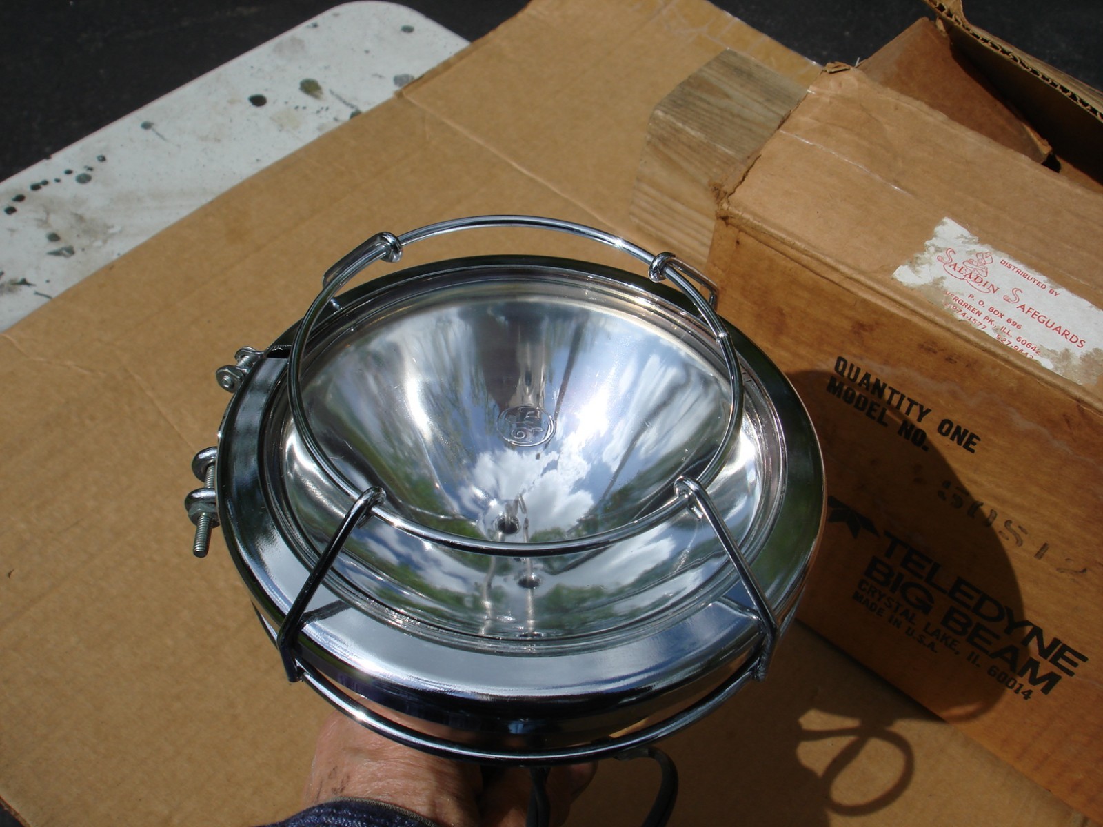 VTG 1970s Teledyne Big Beam Model 50S12 Automotive/Marine Search Light NOS? 12 v