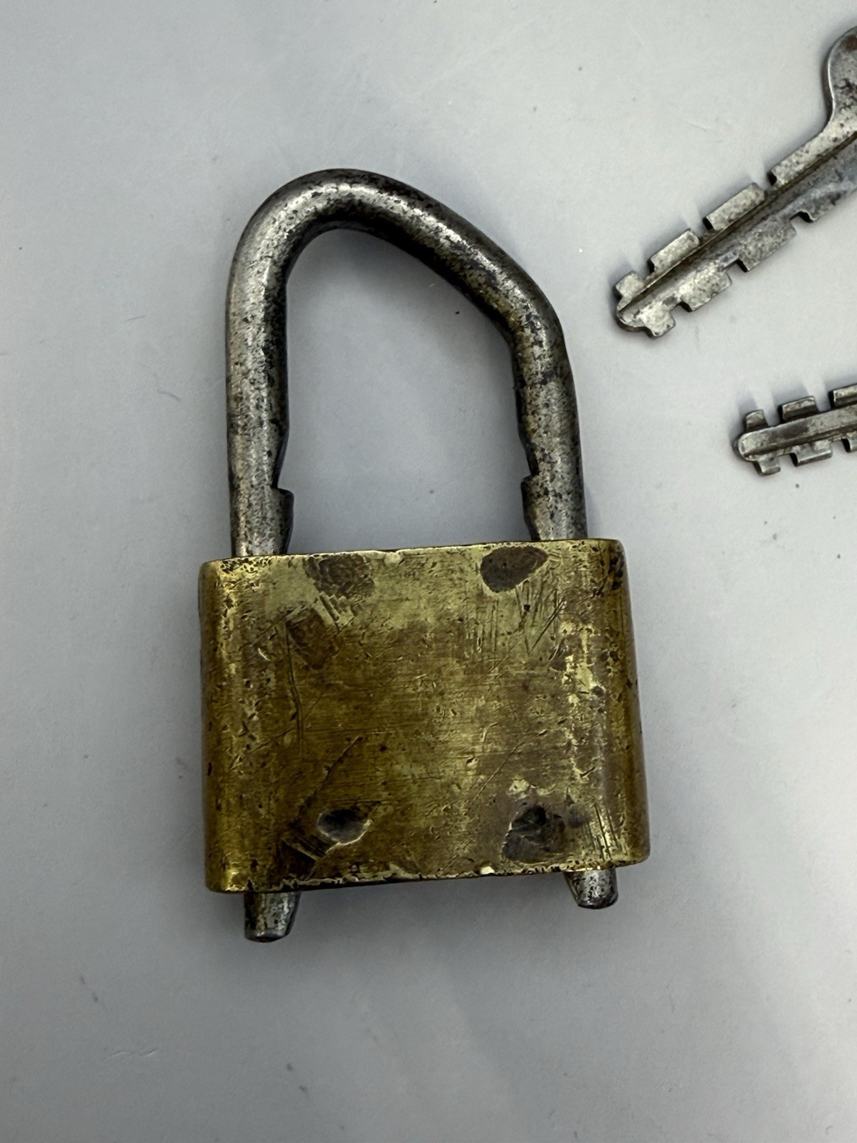 Vintage Old JWM HOLD Bicycle Padlock Lock With Key