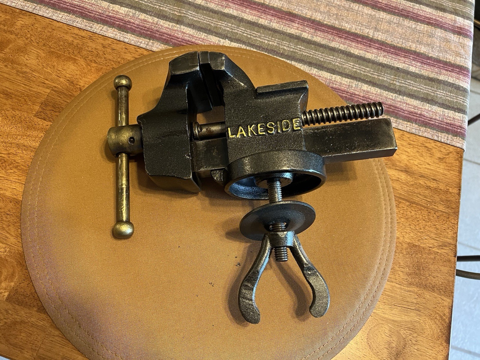 Antique Lakeside Garage Vise Restored