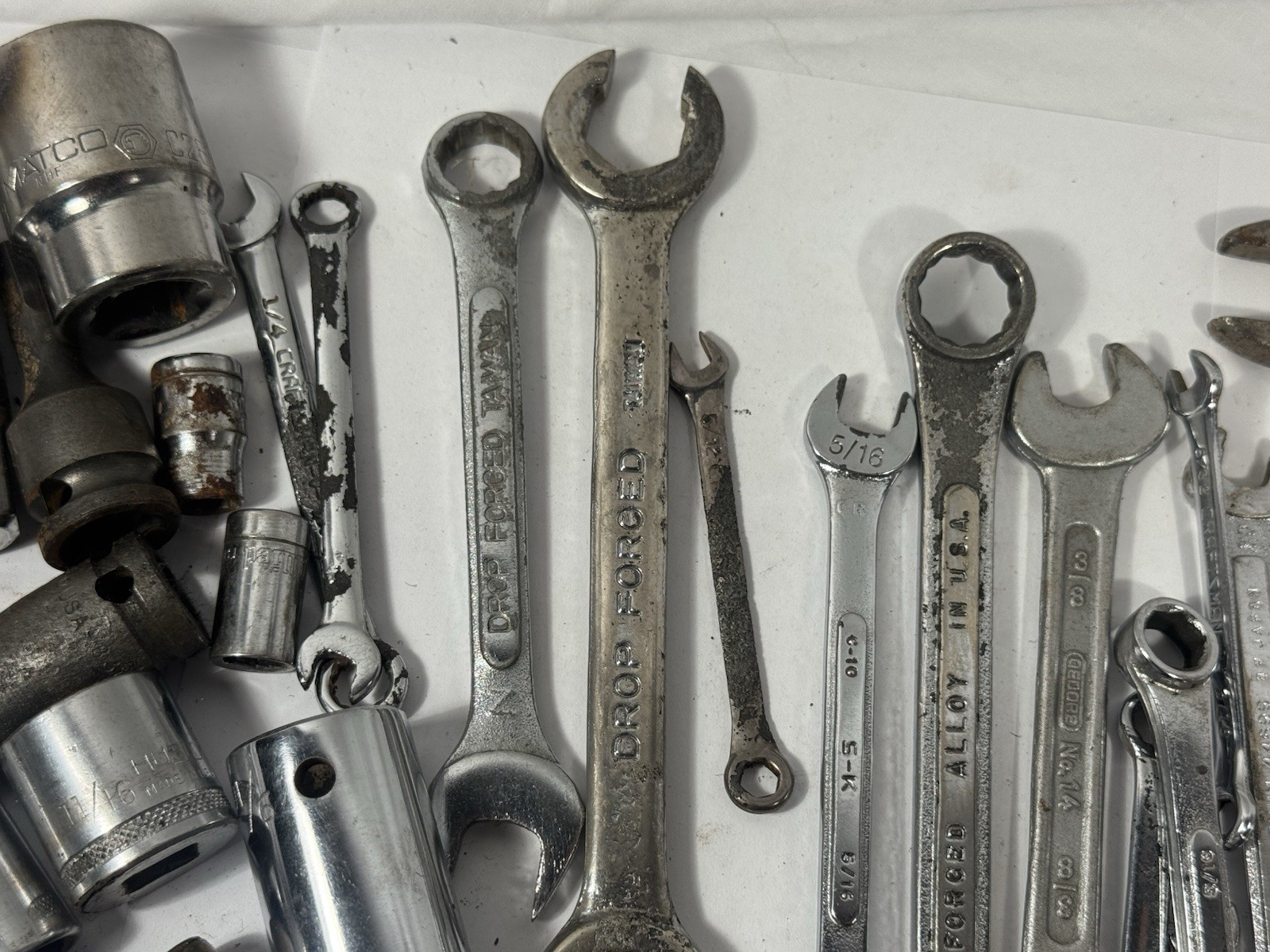 Mixed Wrenches & Sockets Tool Lot Craftsman , Kobalt , Matco Pro Value – X74 Lot