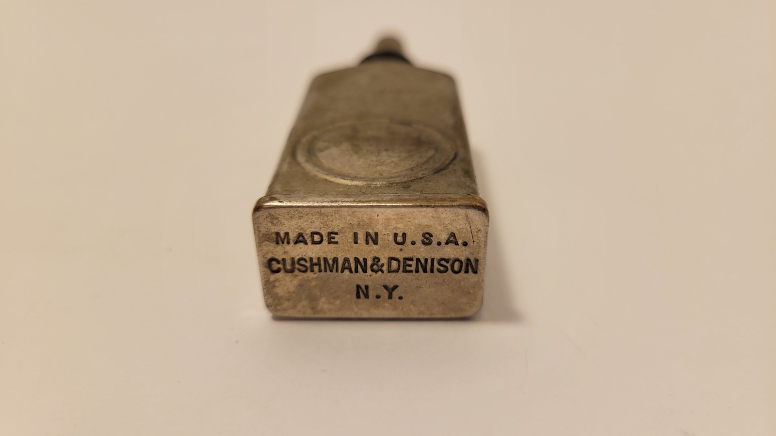 STAR OILER Cushman & Denison Sewing Machine Oil Can U.S.A. N.Y. Antique And Lid
