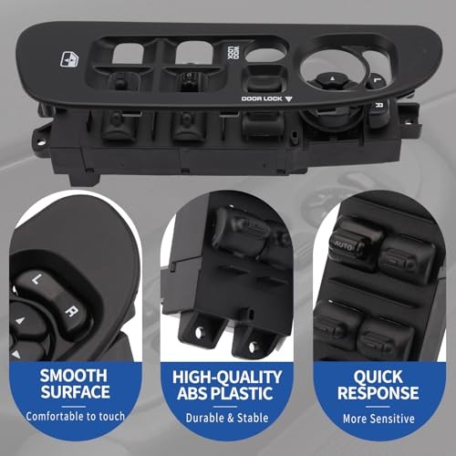 Master Power Window Switch Driver Side with Bezel Compatible with 2003-2009