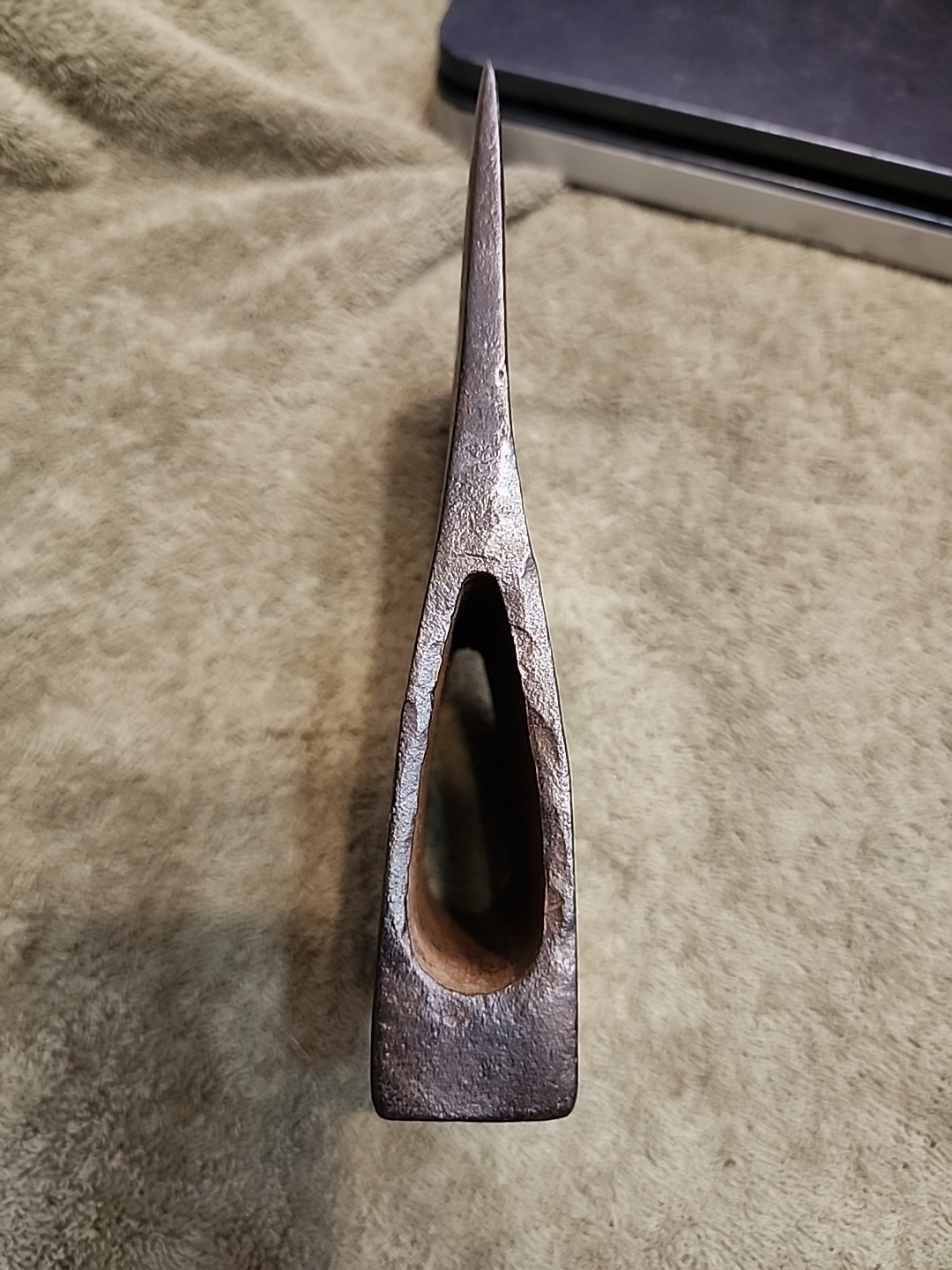 Vintage Unmarked Plumb ? Single Bit Axe Head Jersey Pattern 3lbs 3oz