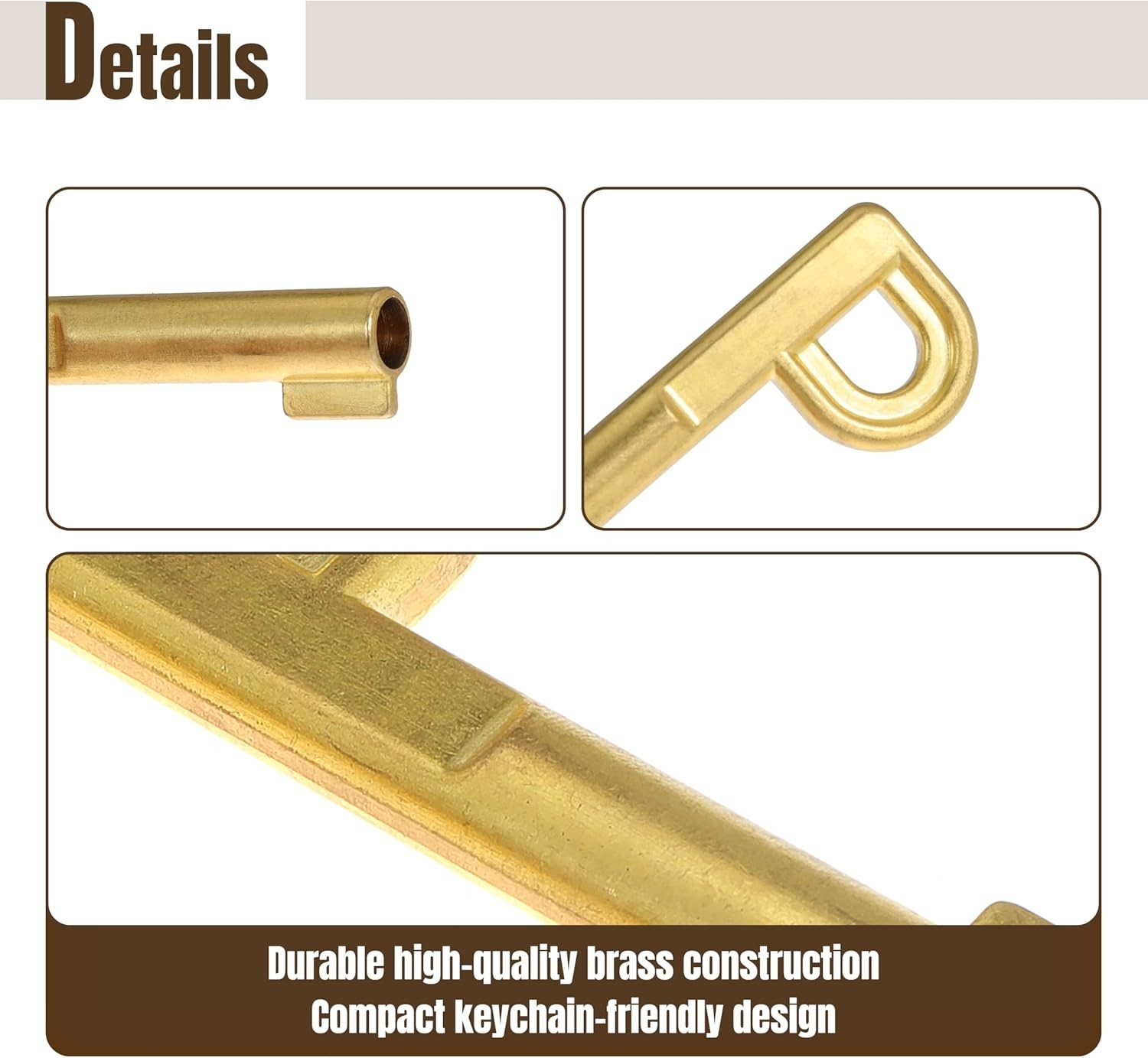 TTK-225,P Key,for Self Lock Pedestal Lock,Brass,Gold,2 Count