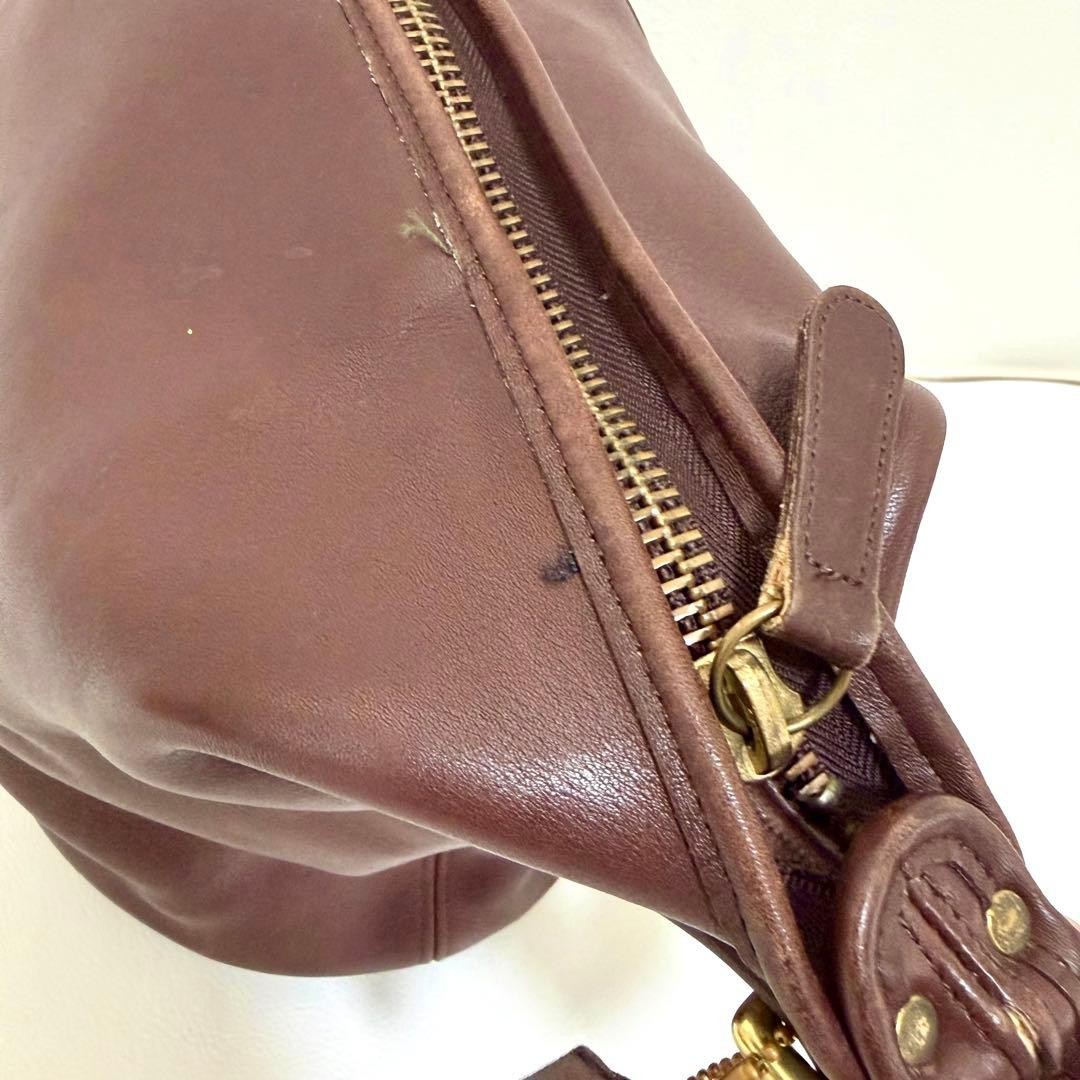 COACH One Shoulder Bag 9085 Brown Leather 31cm x 38cm x 21cm Used