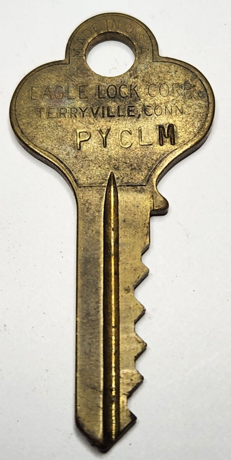 Vintage EAGLE LOCK CO Terryville Conn Key Appx 2″ Replacement Lock Security