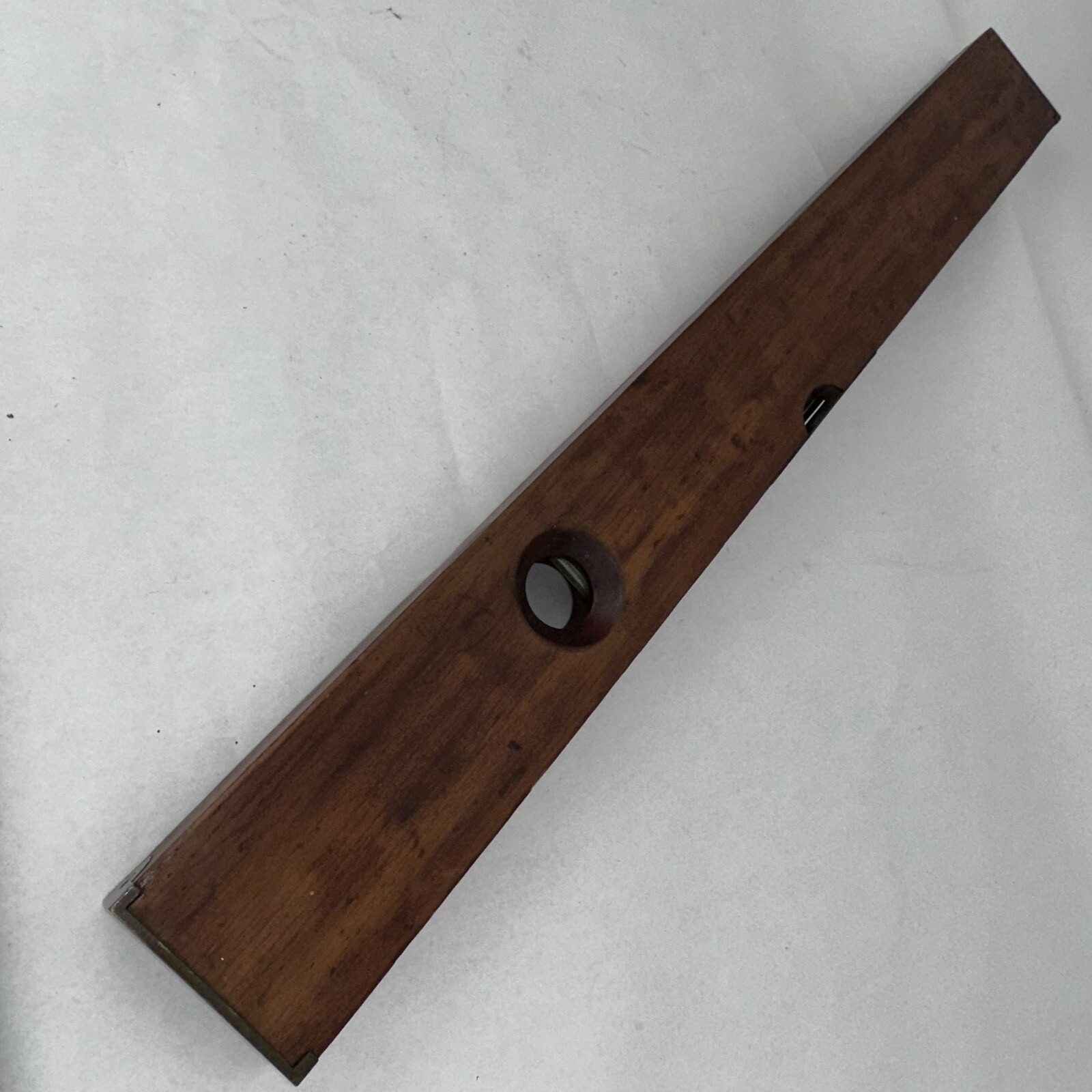 28 inch Stanley Rule & Level Co. pat. 1862 & 1872 Good Bubbles Wood Brass Spirit