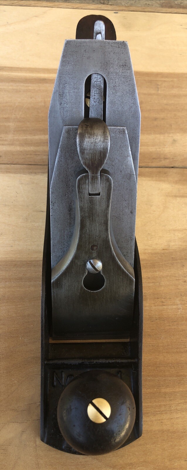 VINTAGE BAILEY No. 4 PLANE w TRIPLE PATENT DATES & SWEETHEART IRON & LEVER CAP