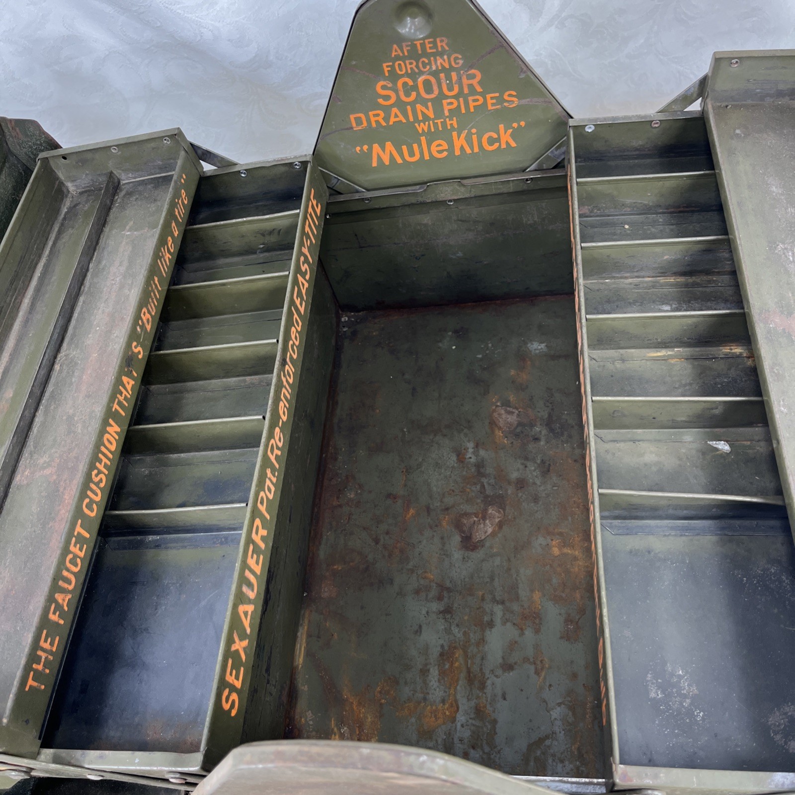 Vintage Kennedy Kits Cantilever Plumber’s Tool Box Sexauer Marked 18×13”