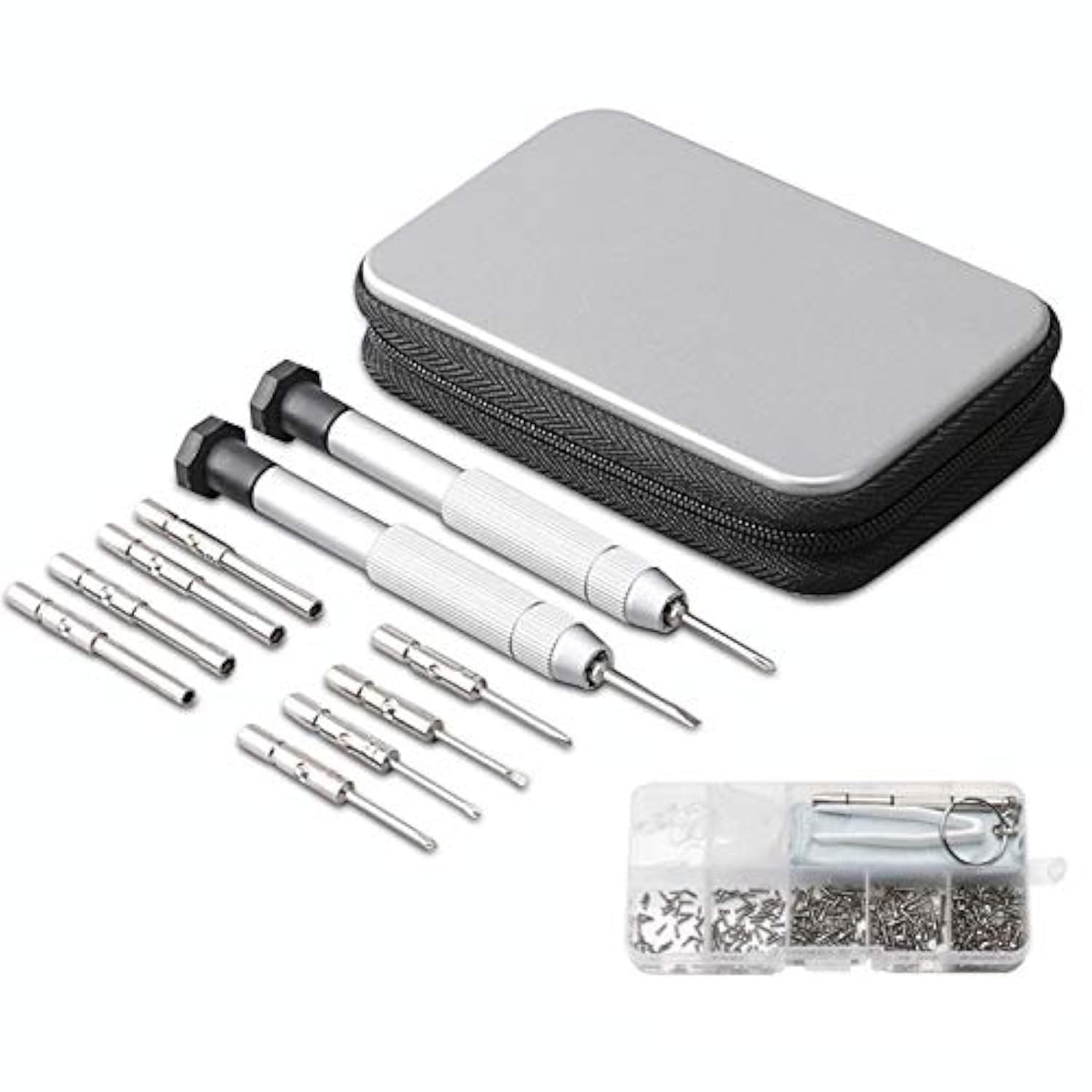 Precision Screwdriver Set, Eyeglass repair kit with 10-style screwdrivers/nos…