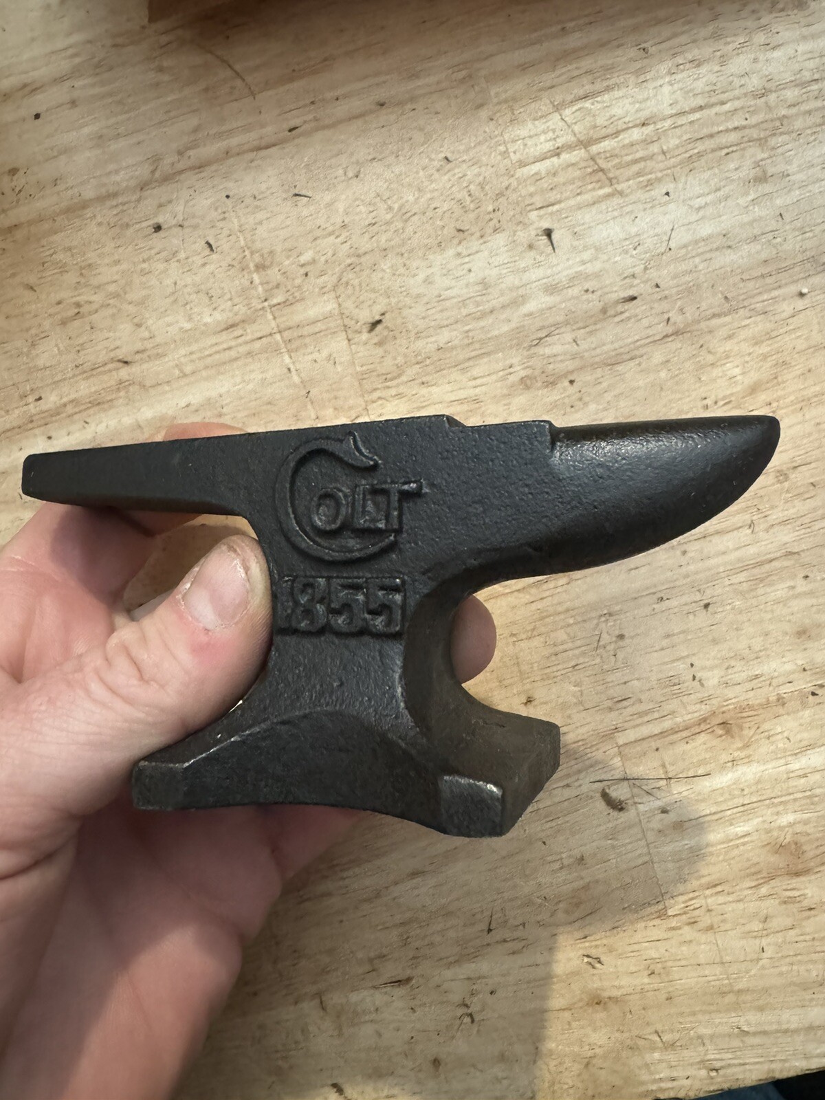 Colt Rifles Anvil Metal Gunsmith Gun Collector Paperweight Cast Iron Blacksmith