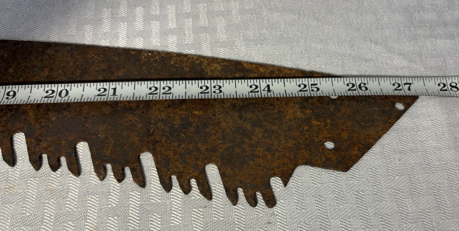 Antique/Vintage One Man crosscut saw blade Log Tool 27″