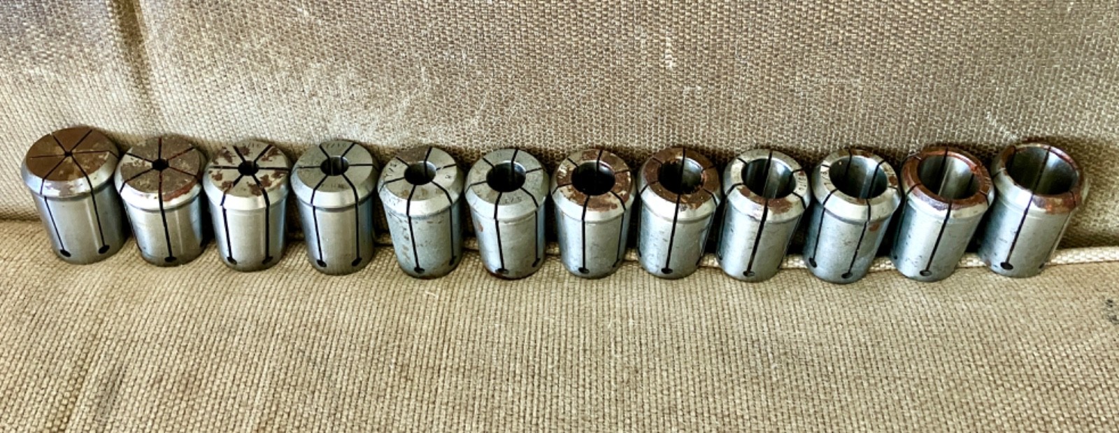 Set of 12 Machinist ER32 Collets 1/8″ to 1″