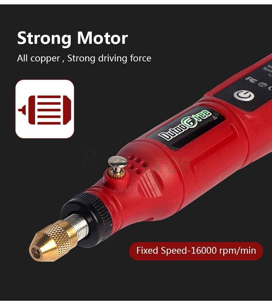 USB Mini Rotary Tool Kit Cordless Engraving Drill Diy Woodworking Jewelry