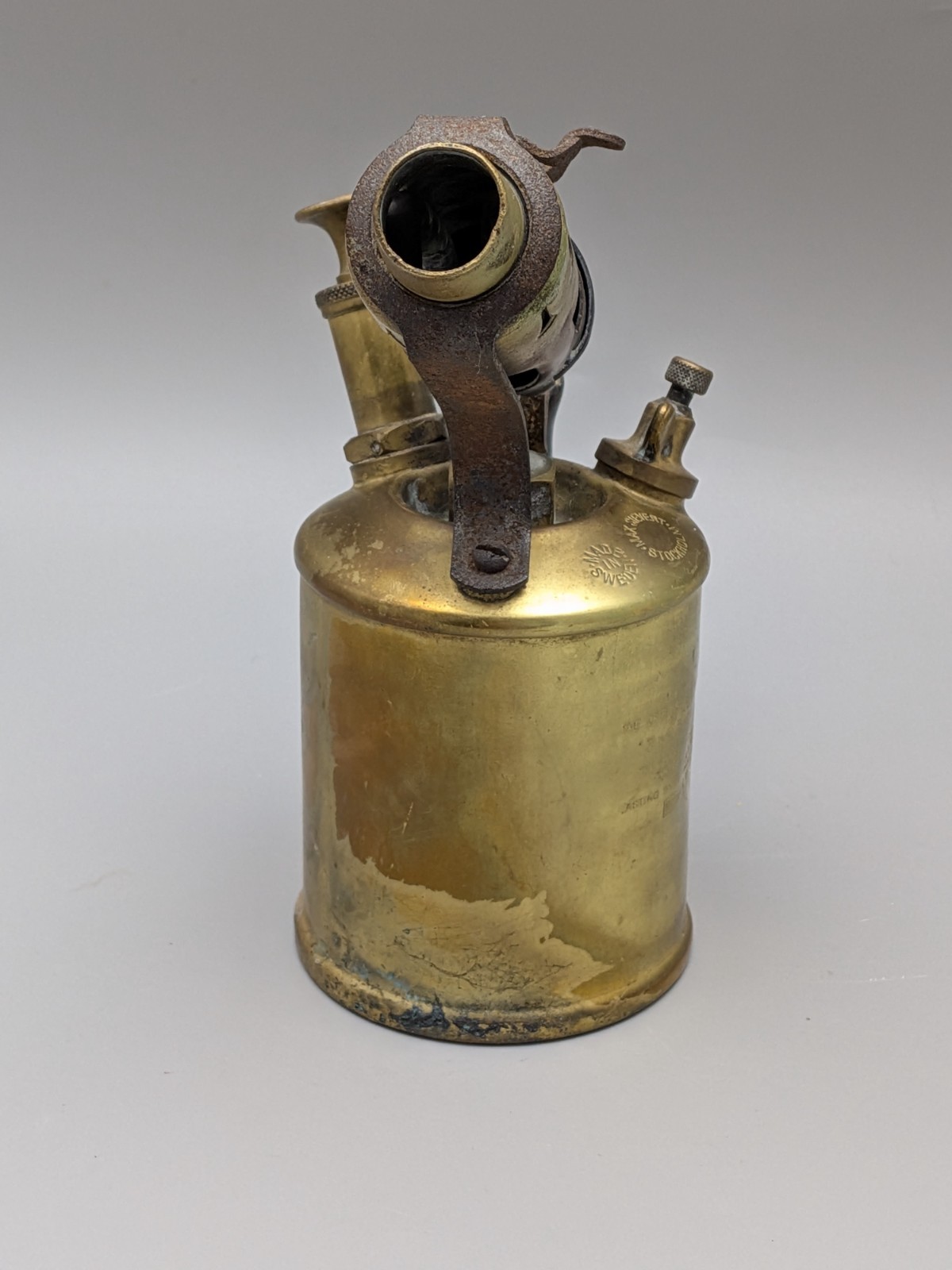 Vintage Blowtorch Sievert Saturnus No 2 Brass – Made in Sweden
