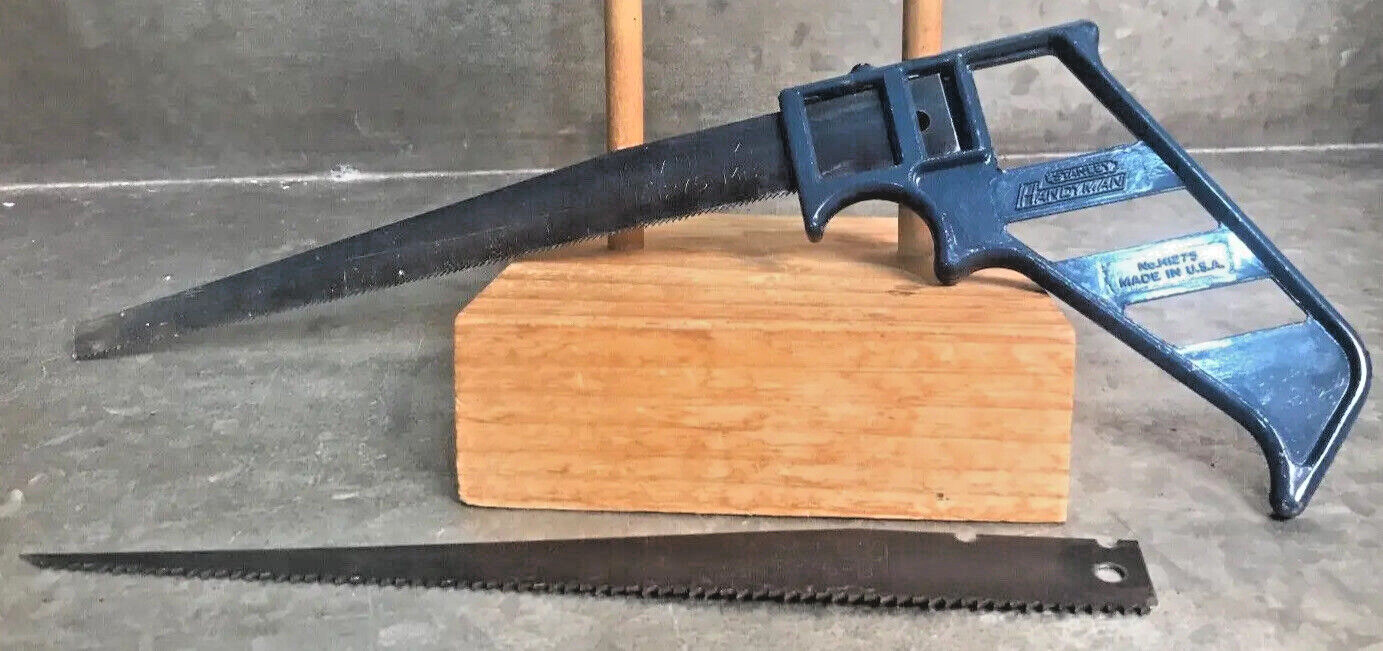 Vintage Stanley Handyman Keyhole Saw No H1275 w 2 Blades Ex Condition