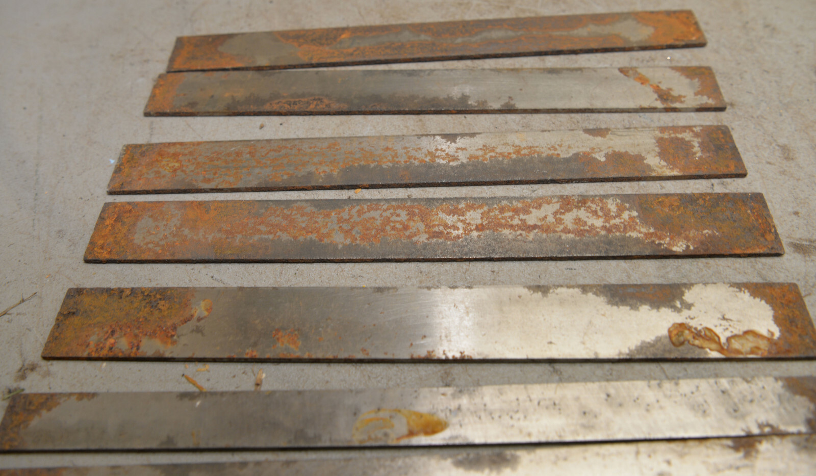 7 vintage 12″ planer jointer blades Delta Rockwell craftsman wood tool lot P2