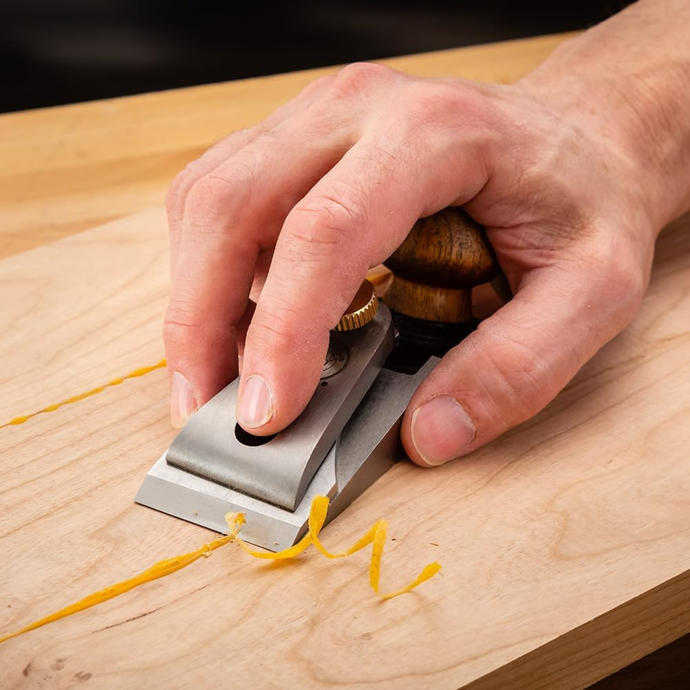 Rockler Small Chisel Plane – Durable Flush Plane W/Hardened Blade & Open Front