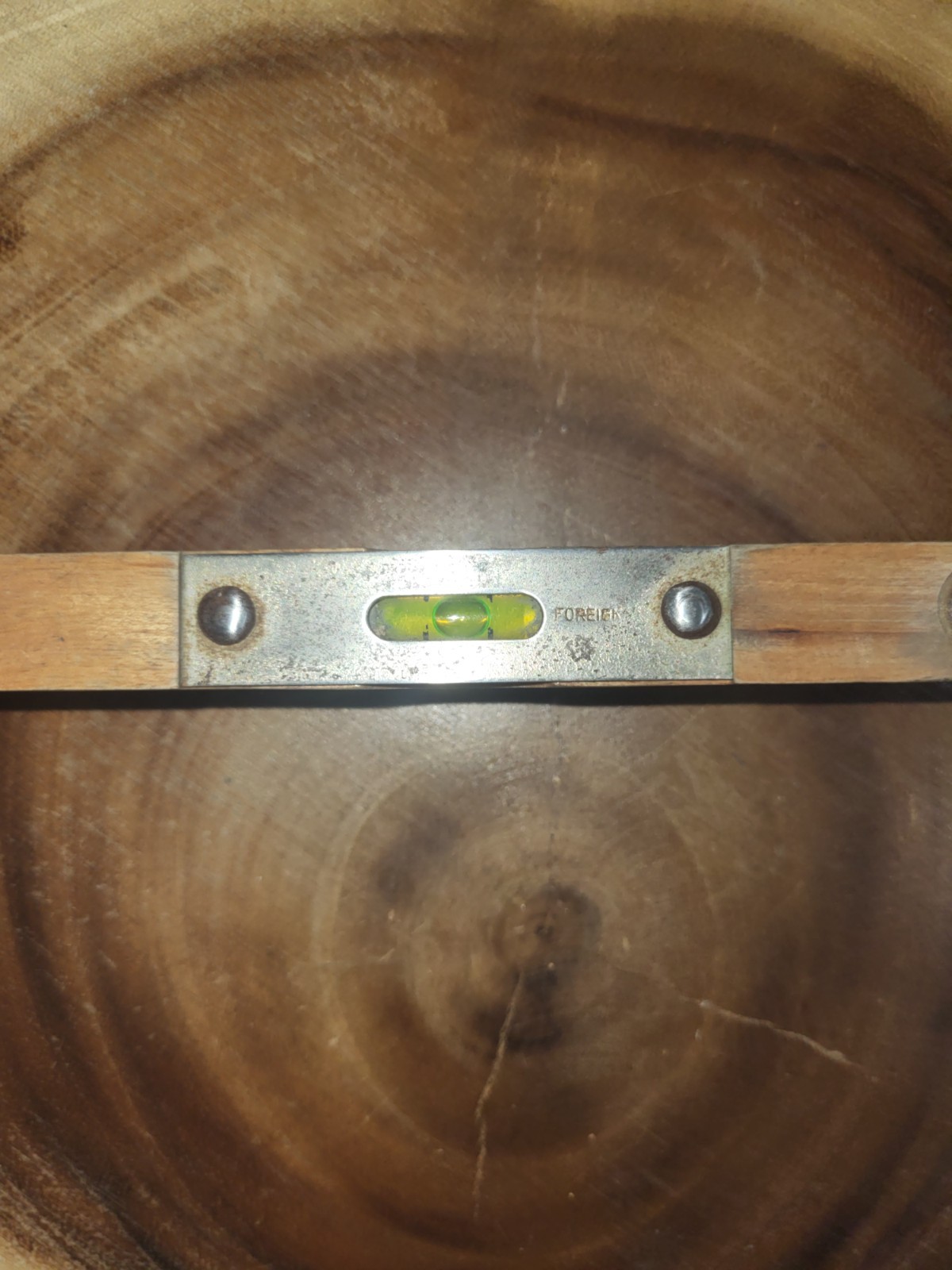 VINTAGE COLLECTABLE FORIEGN SPIRIT LEVEL TORPEDO SHAPE