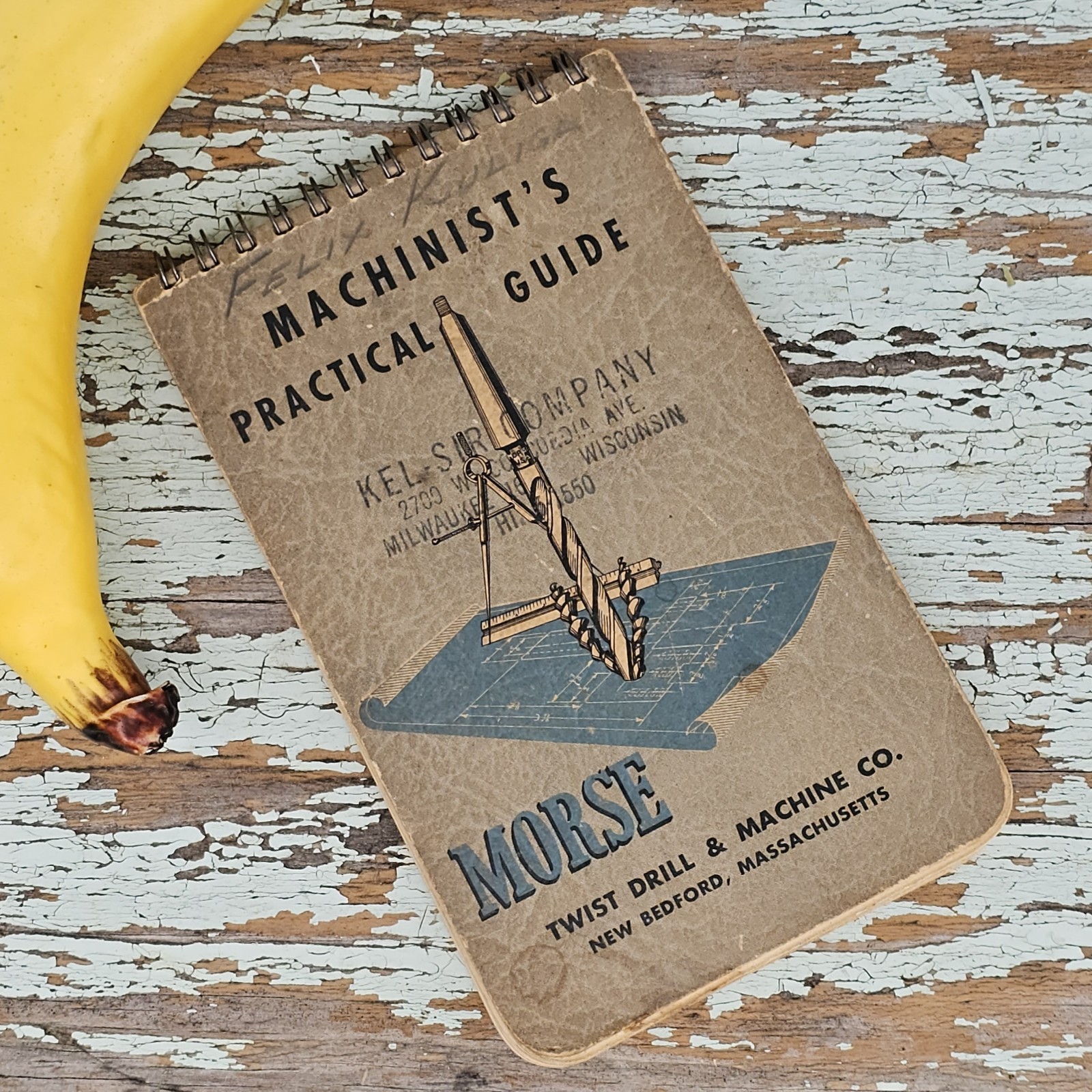 Vintage Morse Machinist’s Practical Guide Spiral Bound Cutting Reference