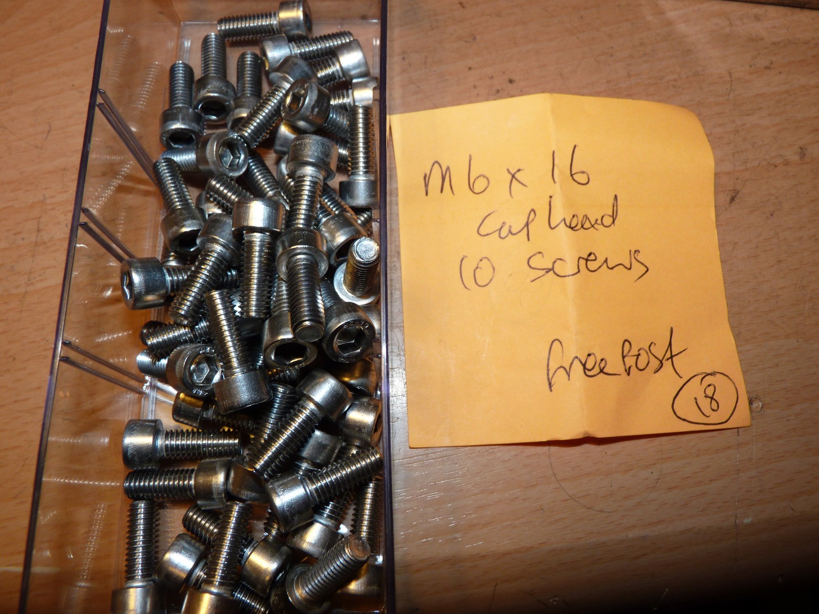 M6 X 16 CAP HEAD STEEL X 10 – FREEPOST