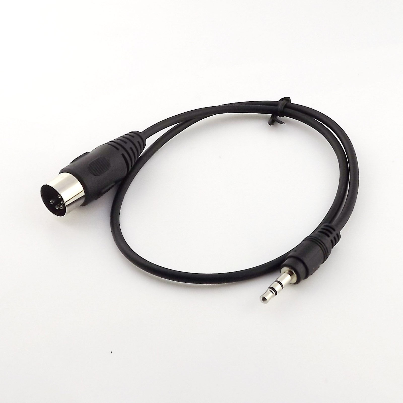 1x Din 5 Pin Din MIDI Male Plug To 3.5mm Male Stereo Jack Audio Cable 50cm 0.5m