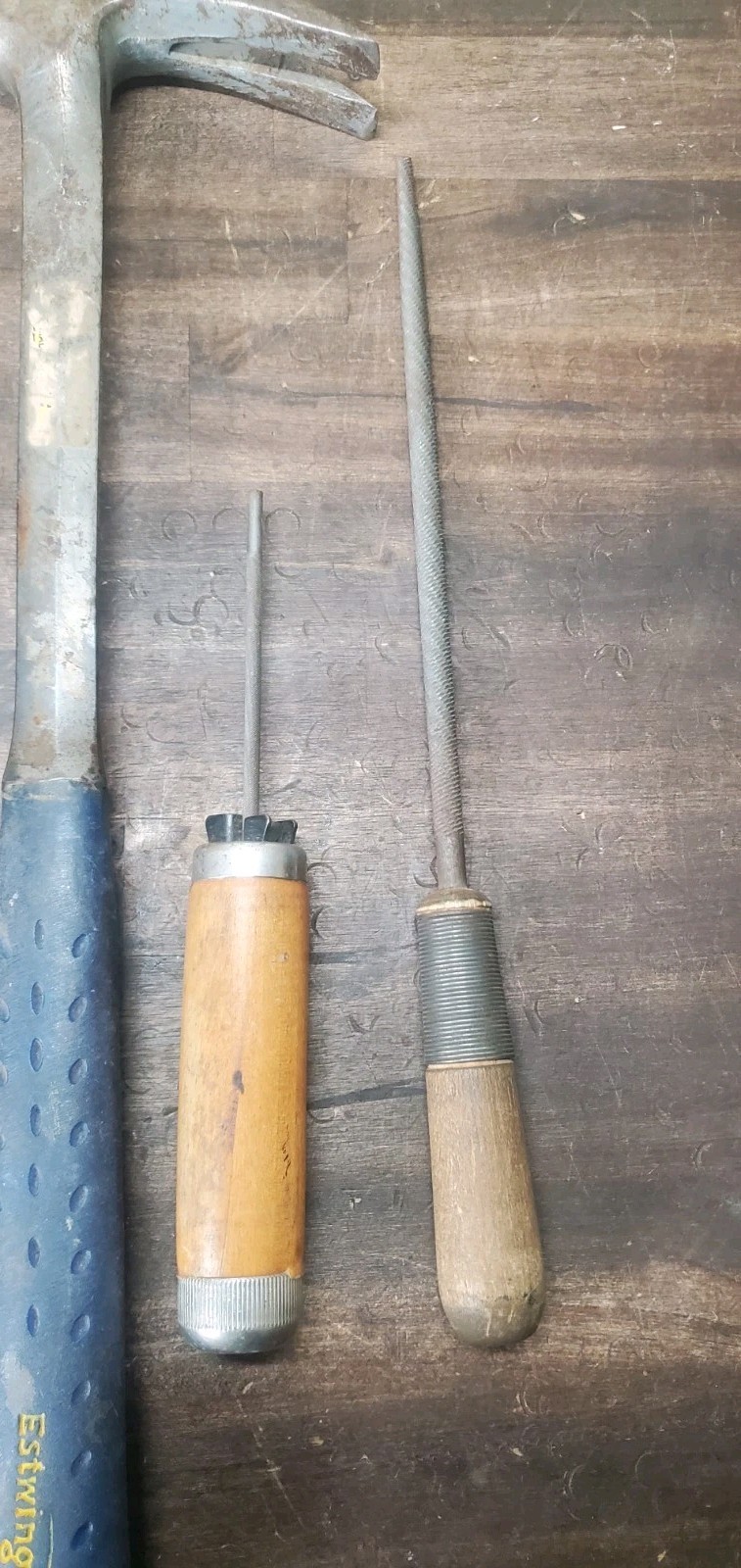 Vintage Estwing 28 oz Hammer LOt E3-28S, w/ 2 Channelock Ballpeen Hammers, FILES