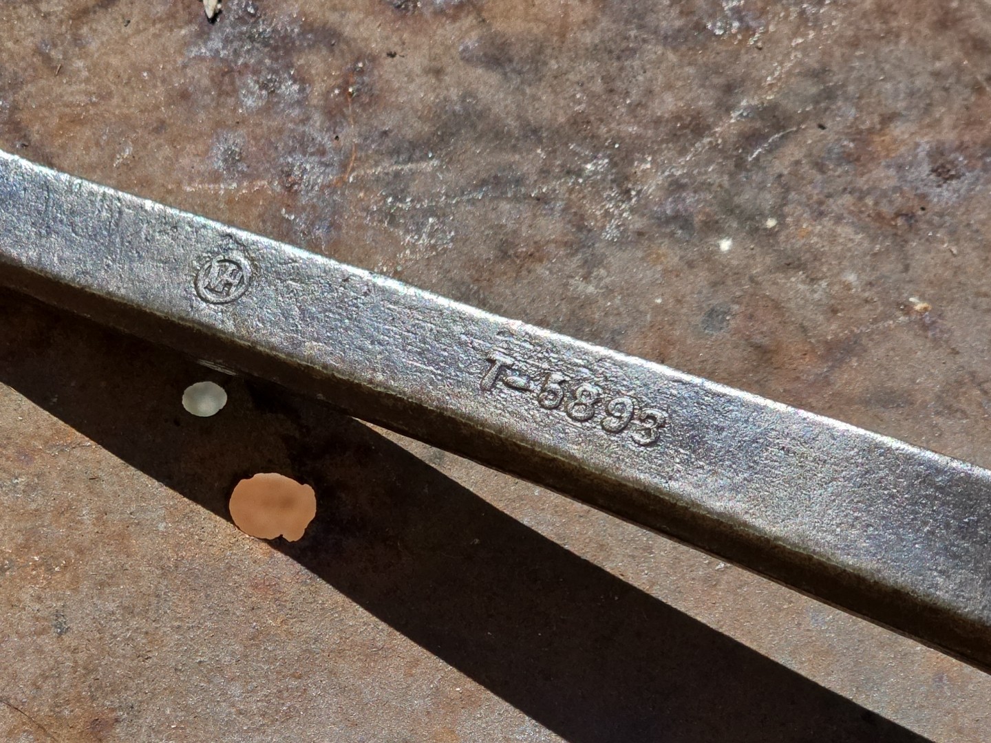 Vintage Ford MH T-5893 Open End Wrench 5/8 x 1 Inch OEM