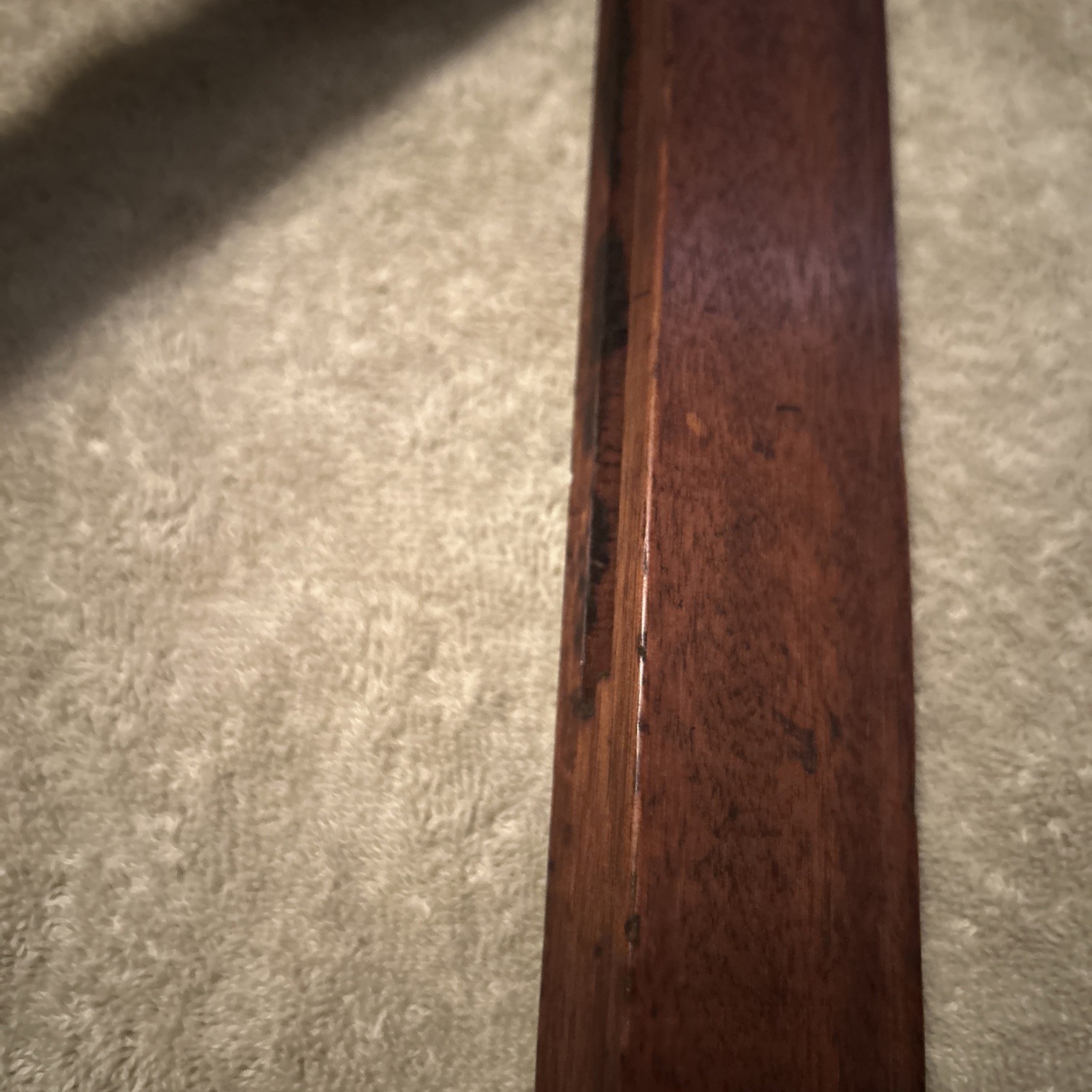 Antique Large Bevel Square Wooden Handmade Primitive 13”x15”