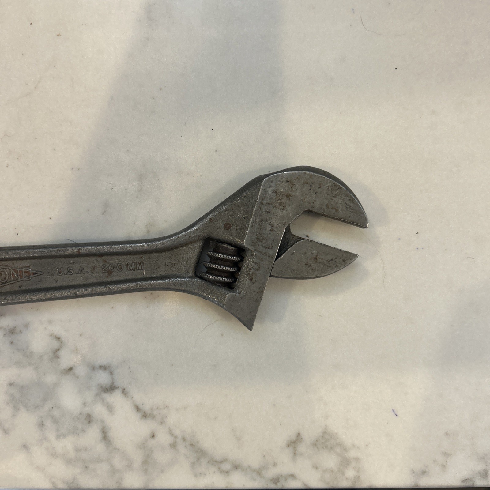 8″ Adjustable Wrench Diamalloy Forged Steel Diamond Calk Horseshoe USA vtg tool