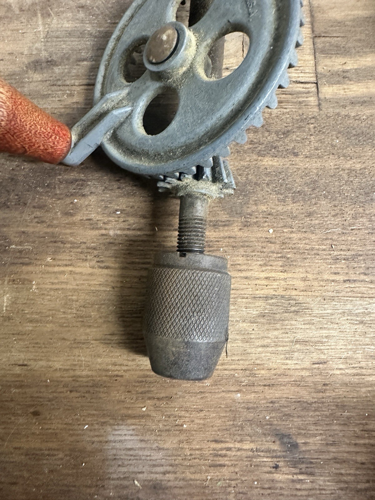 VINTAGE ANTIQUE HAND DRILL Eggbeater USA