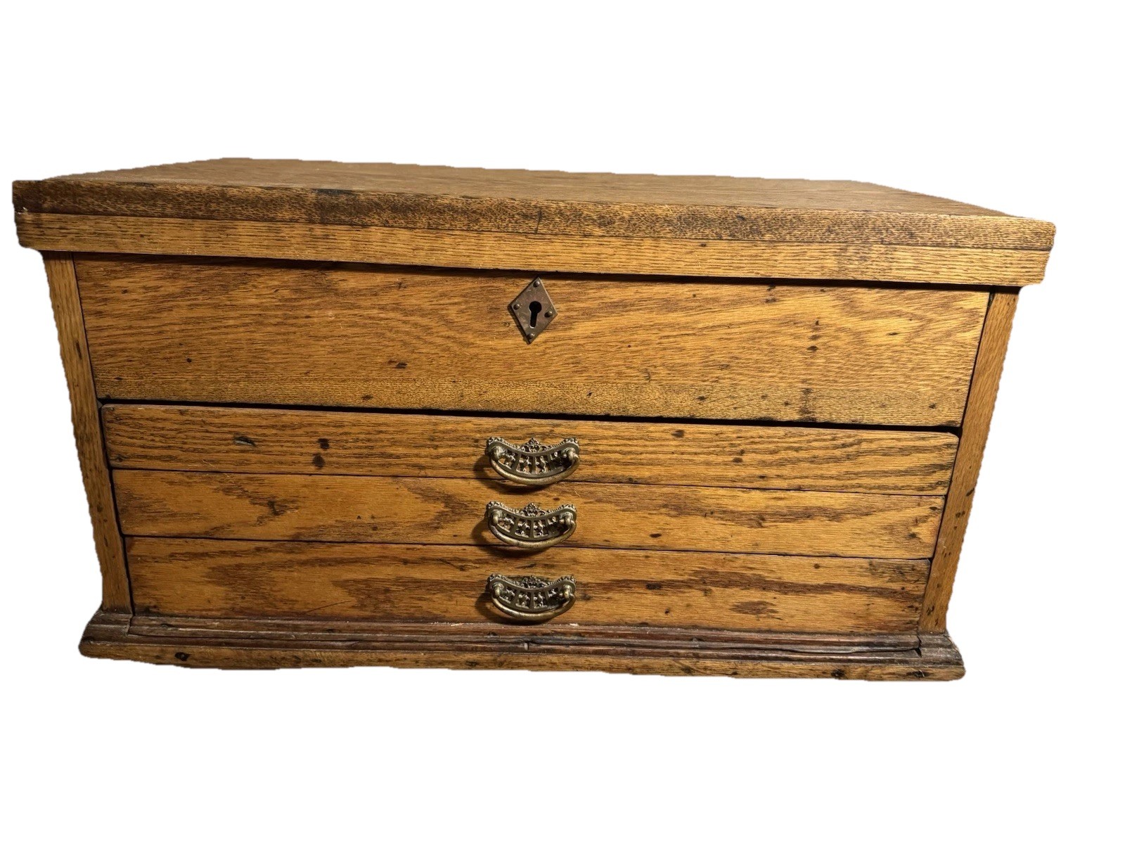 Old Machinist Chest. Late 1800 Early 1900’s Heavy Solid Piece.