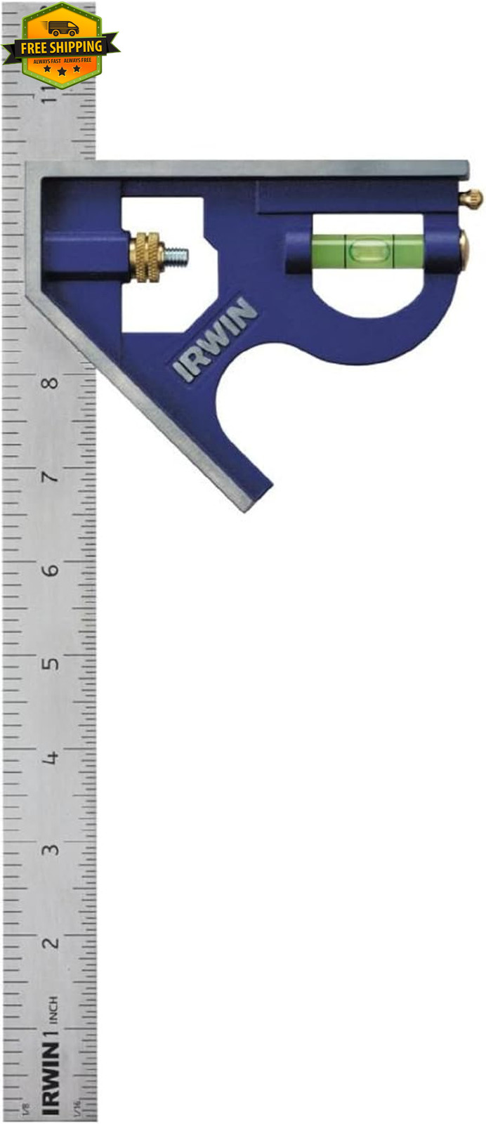 12 Inch Combination Square Stainless Steel 45 90 Degree Marking Tool For Wood