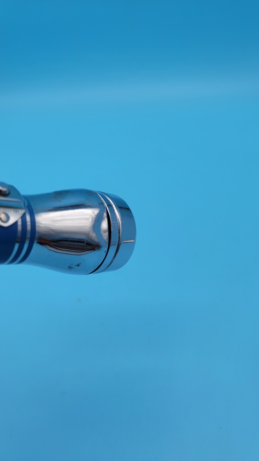 Vintage USALITE Blue & Silver Flashlight Tested