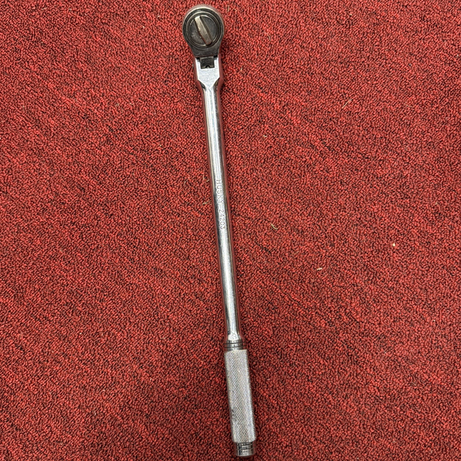 HUSKY 1/2″ Drive Flex Head Thumbwheel Socket Ratchet 18-1/2″ Long (24203)