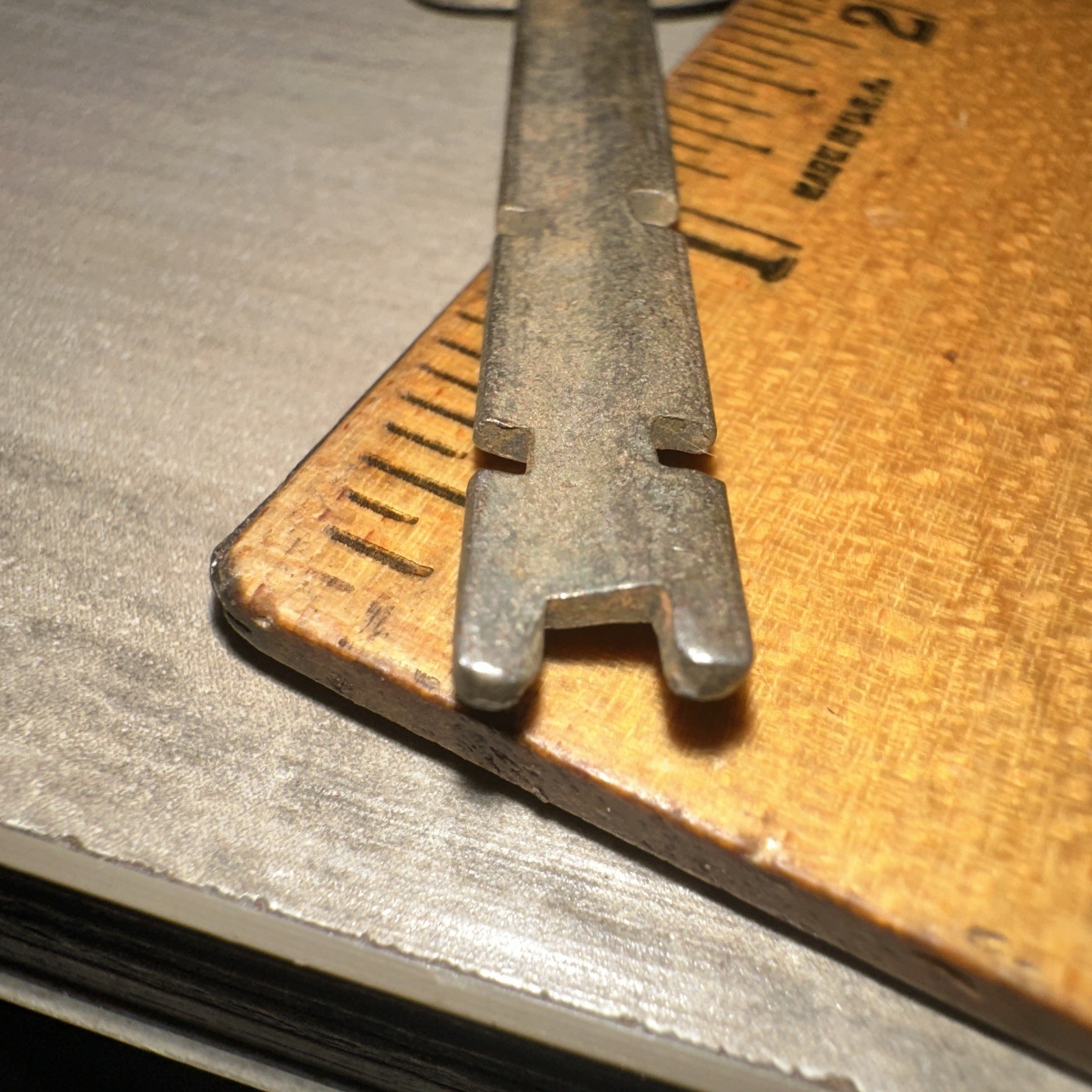 P & F Corbin Flat Skeleton Key #BN33 Steamer Trunk Padlock Etc.