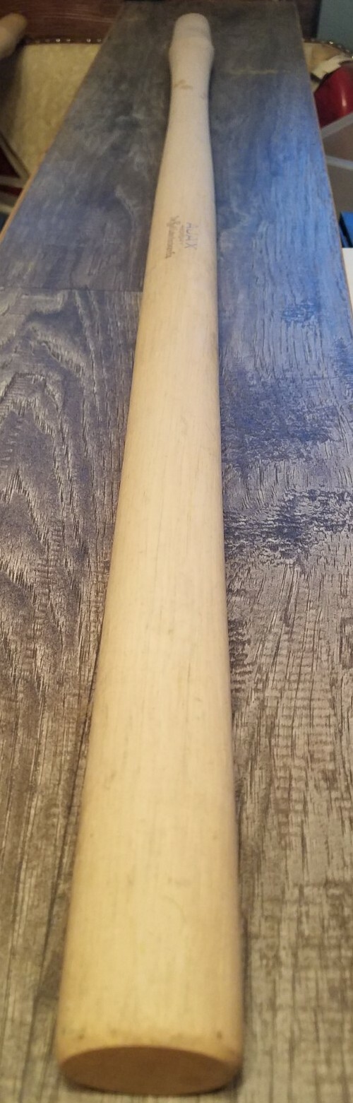 NOS Vintage Salt Lake Hardware Ajax Hickory 36 inch railroad tool Handle 1of2