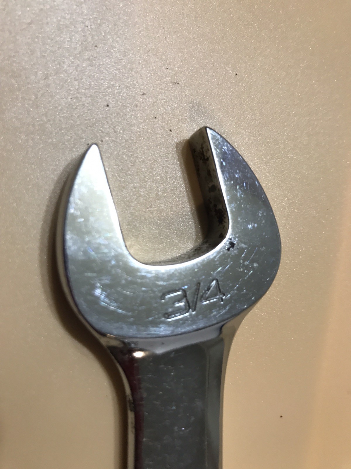Snap-On Tools 3/4” Chrome Combination Wrench OEX240 12-Point USA 7” Long
