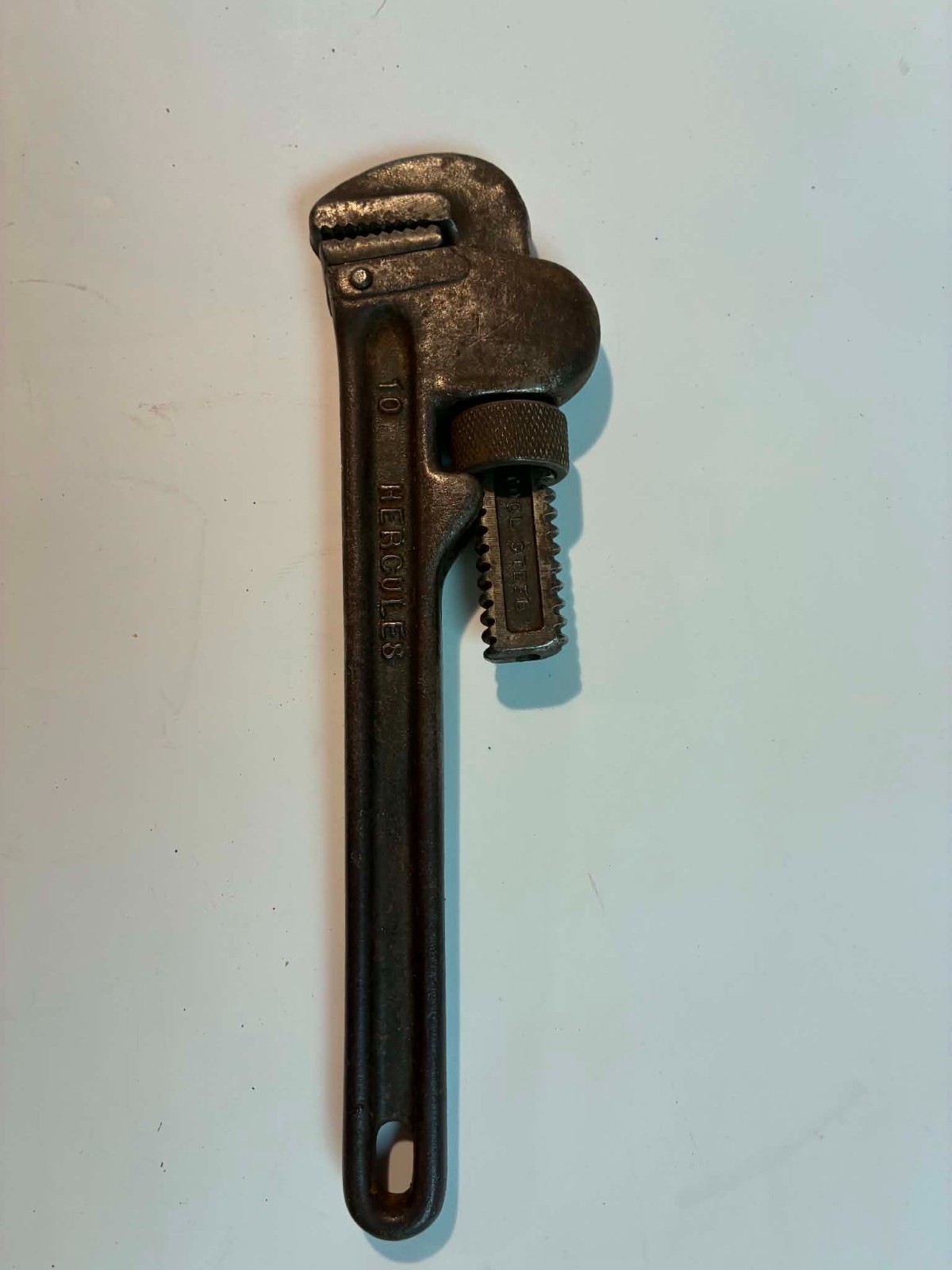 Vintage Hercules 10″ Pipe Wrench Made in USA Tempered Stillson Pattern Tool