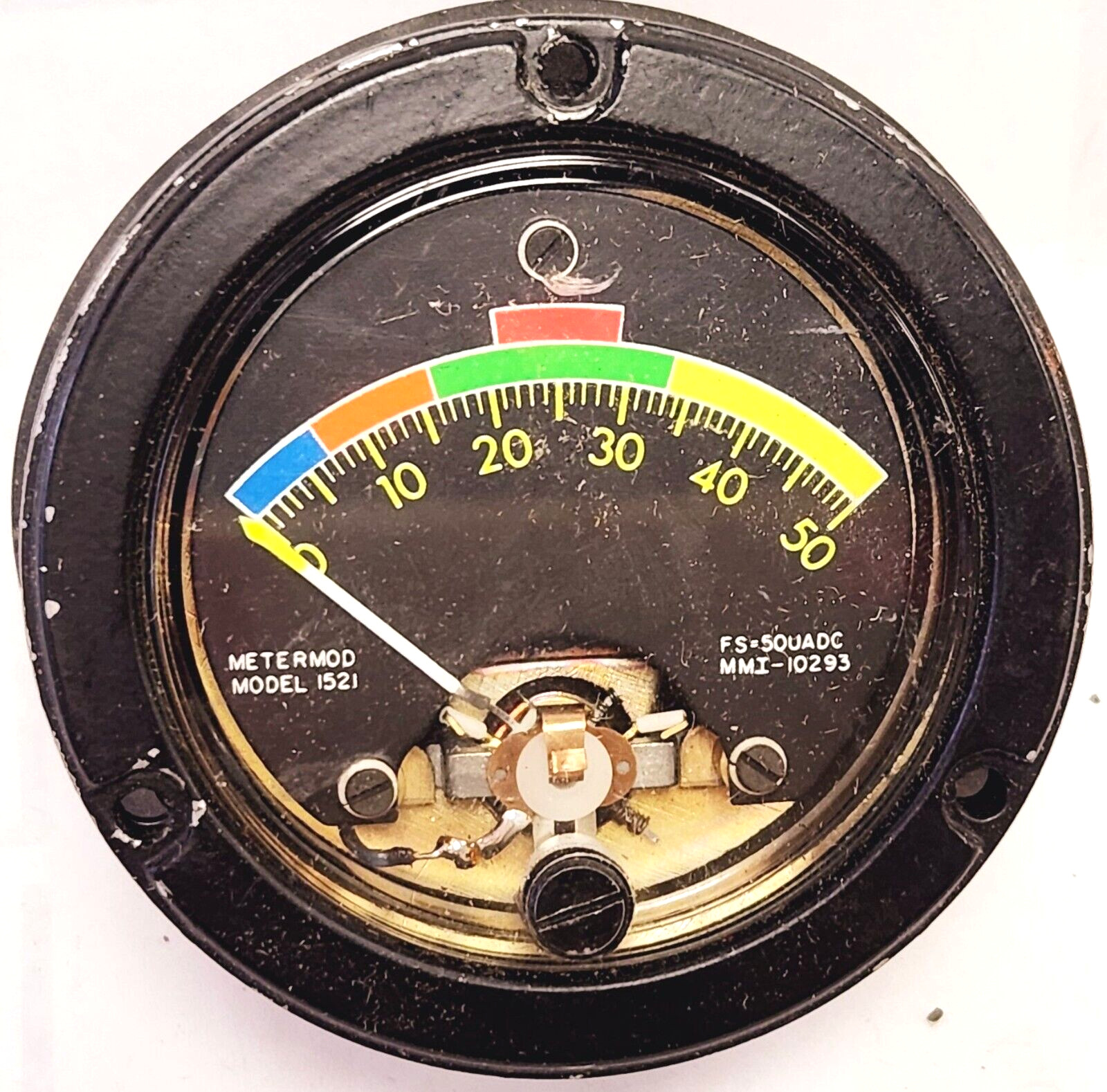 METERMOD MODEL 1521 FS=50 UA DC PANEL METER, 0 TO 50 DC (NEW)