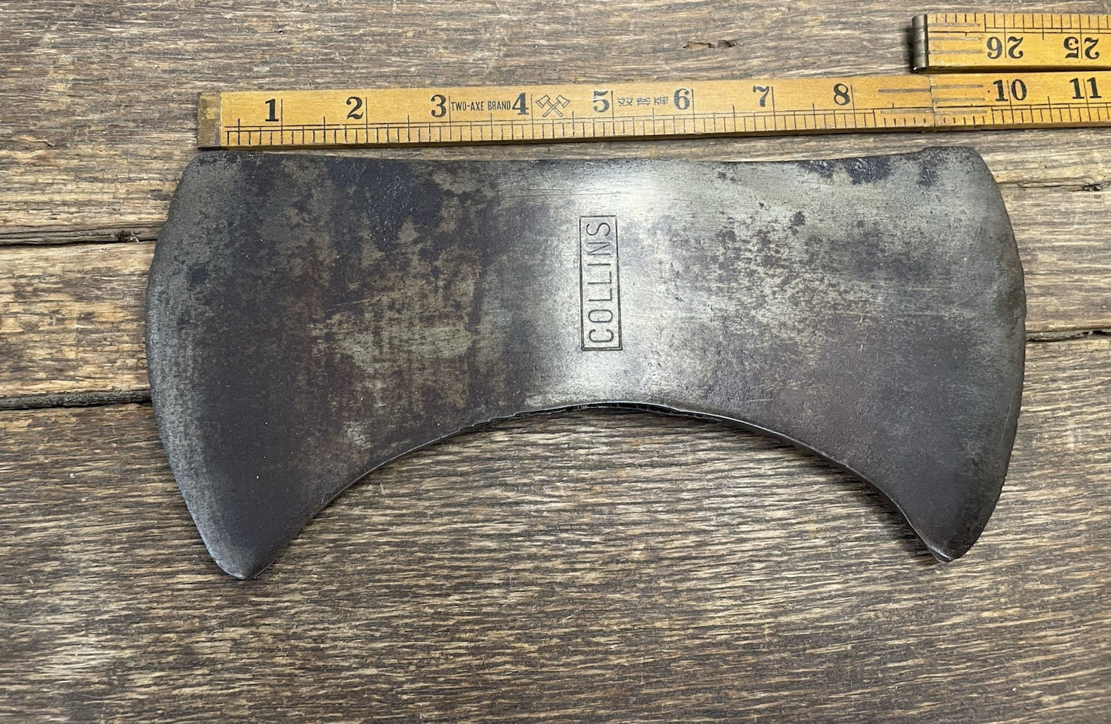 Vintage 3-1/2 Lb. Collins Double Bit Cruiser Axe Head Logging Forestry