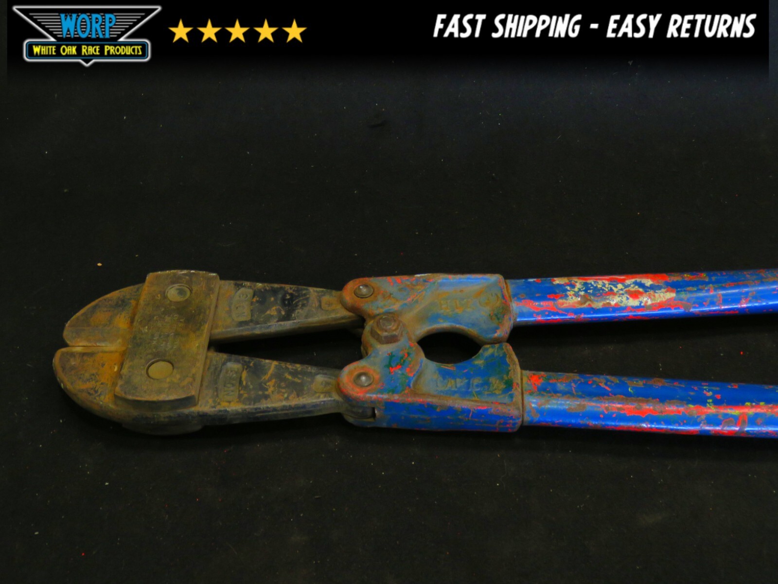 VINTAGE HKP PORTER BOLT WIRE CUTTERS DYKES NUMBER 3 #3 NO.3 HIT HANDLES 36 OAL