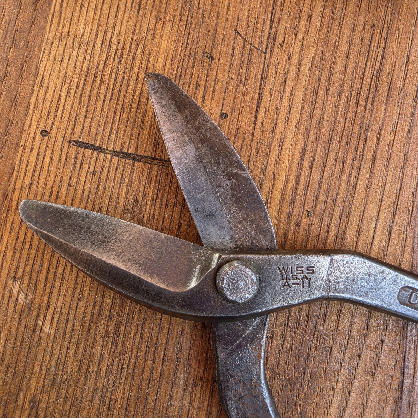 Vintage Shears Sheet Metal Cutter Wiss Craftsman Dunlap Whitney Great Condition