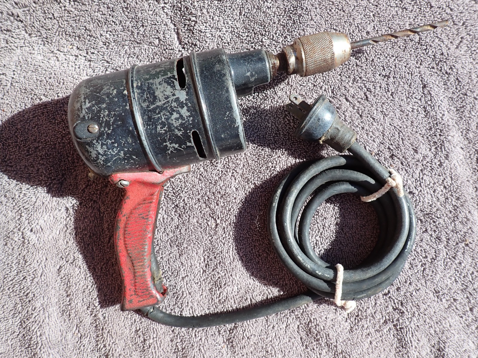 Antique Very Early “High Speed Brand ” Electric Hand Drill Toggle Trigger