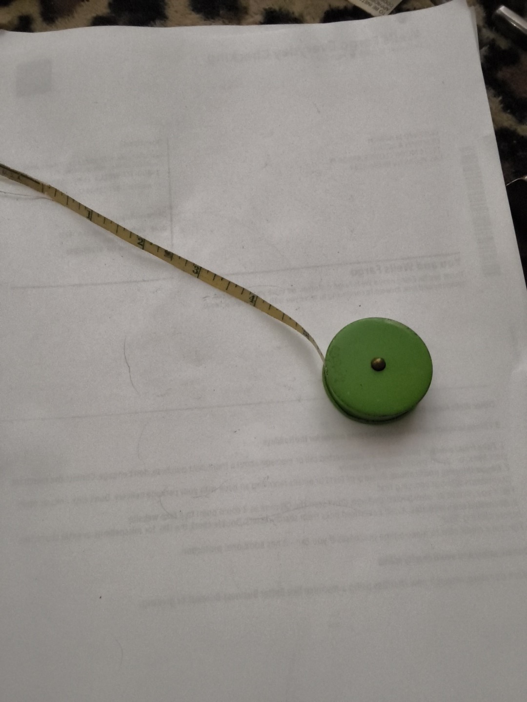 Vintage 50’ Cloth Tape Measure, Metal Case, Made in USA, No Brand, Very Nice.