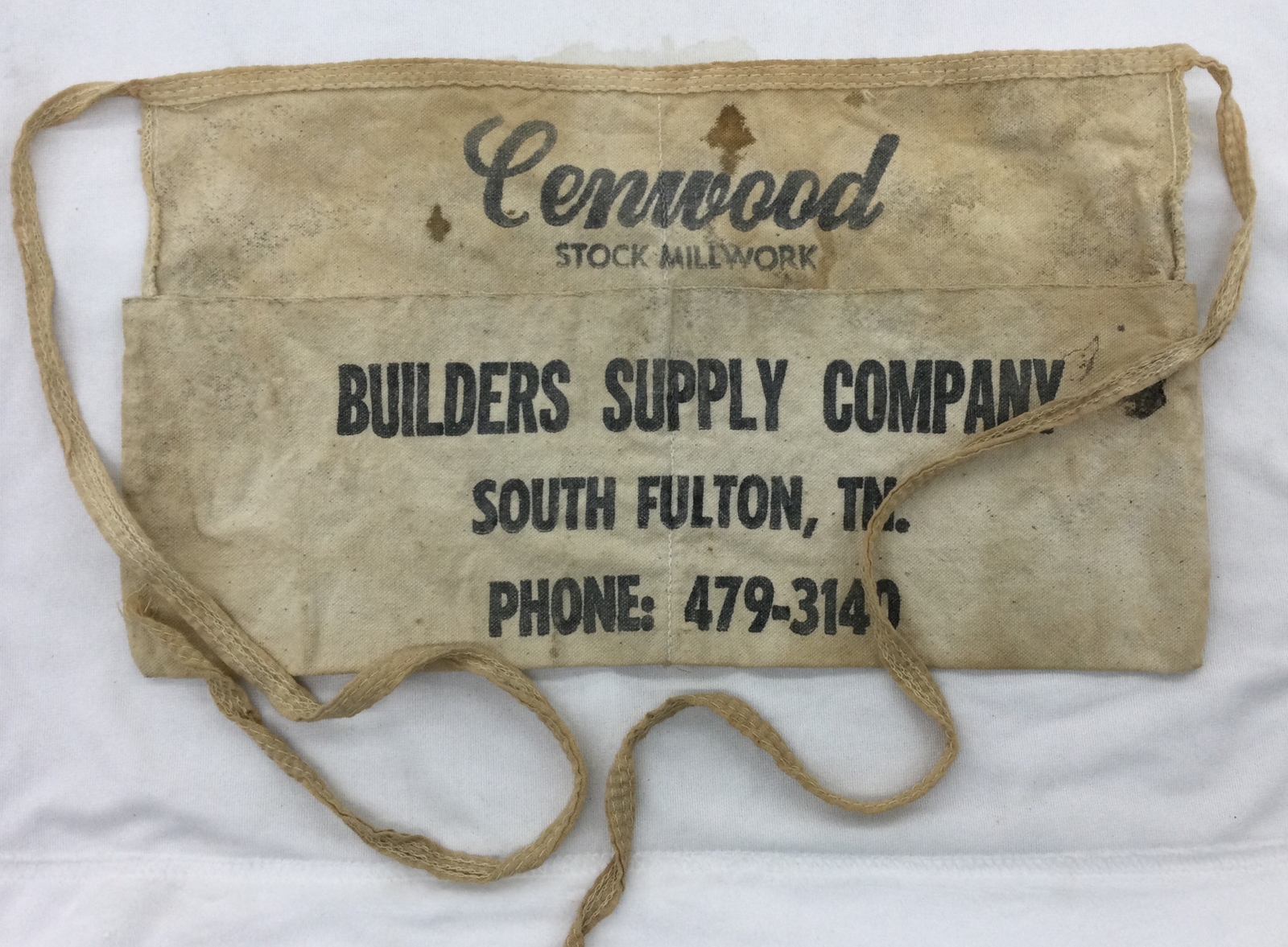 Vintage Cenwood Stock Millwork, South Fulton, TN Canvas Nail Apron